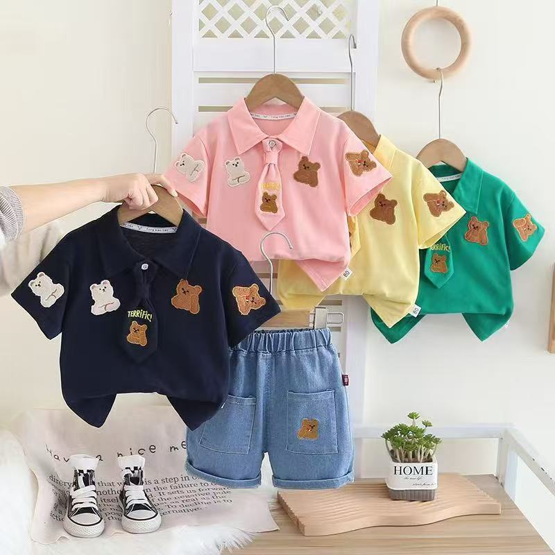 Summer Shorts set With Tie