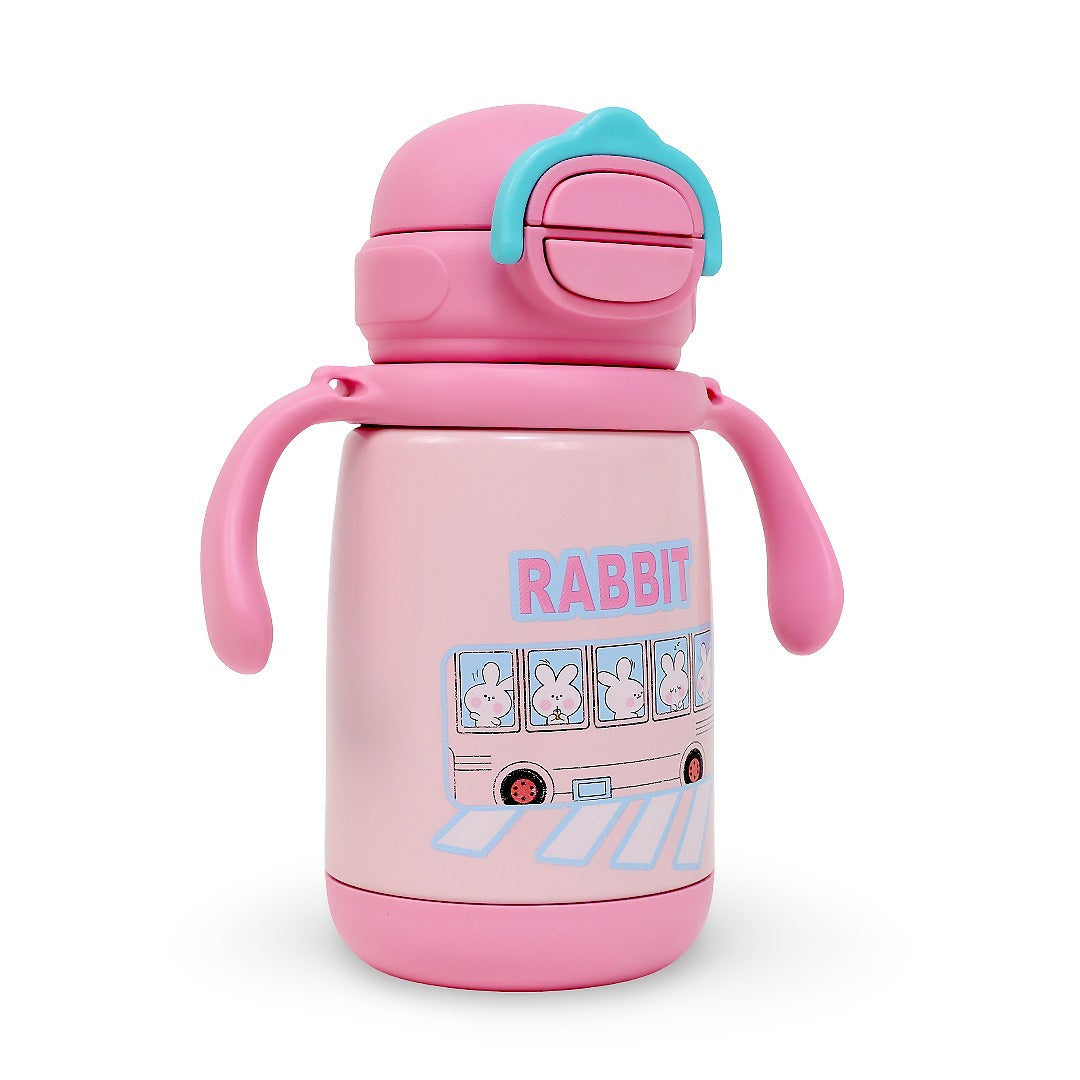 Durable Stainless Steel Kids Sipper Bottle with Strap – Leakproof & Travel-Friendly