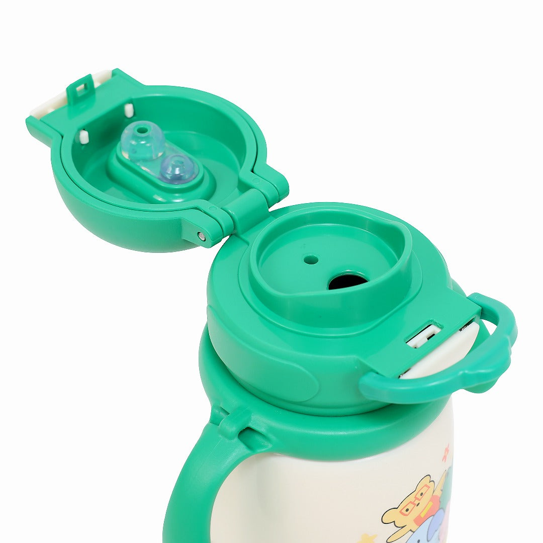 Durable Stainless Steel Kids Sipper Bottle with Strap – Leakproof & Travel-Friendly