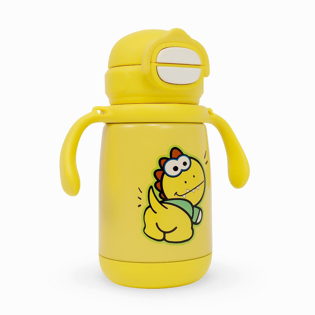 Durable Stainless Steel Kids Sipper Bottle with Strap – Leakproof & Travel-Friendly