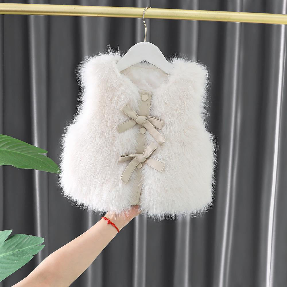 Baby Bow & Bloom Fur Jacket