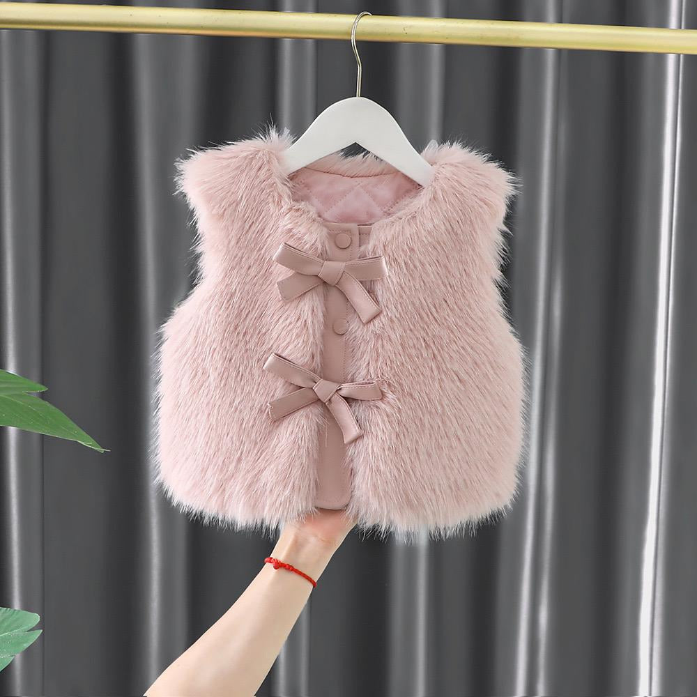 Baby Bow & Bloom Fur Jacket