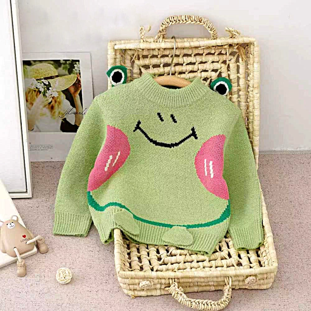 Froggy Comfort Baby Sweater