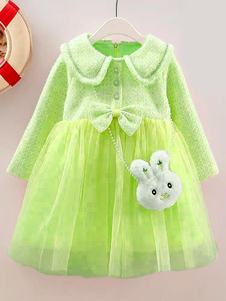 Girls Cozy Wool Frock
