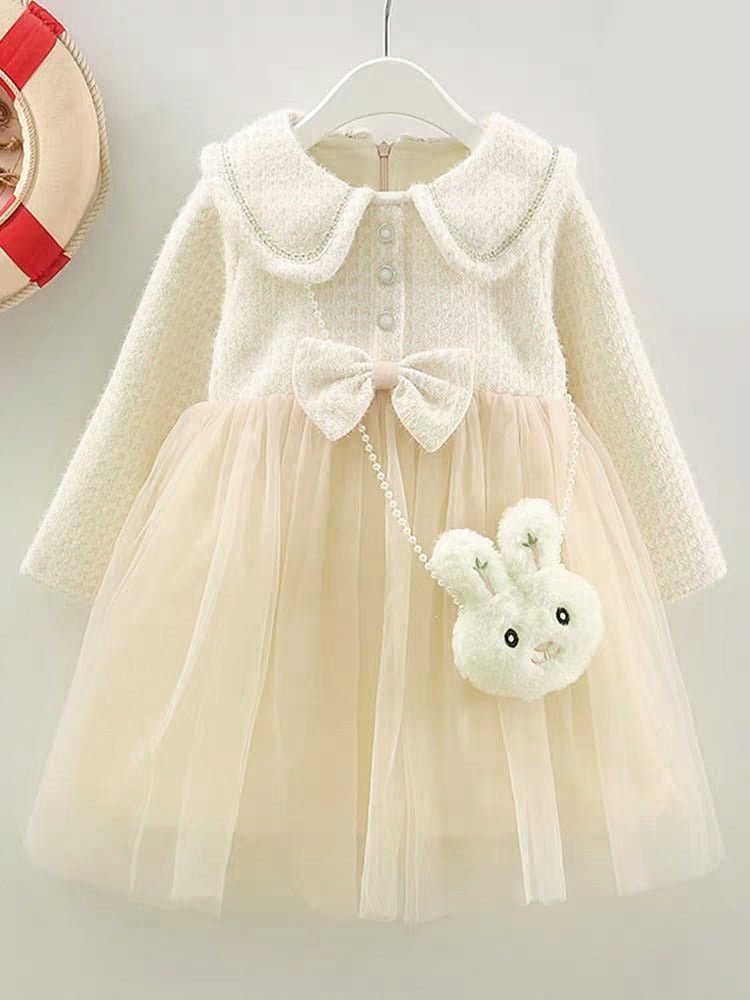Girls Cozy Wool Frock