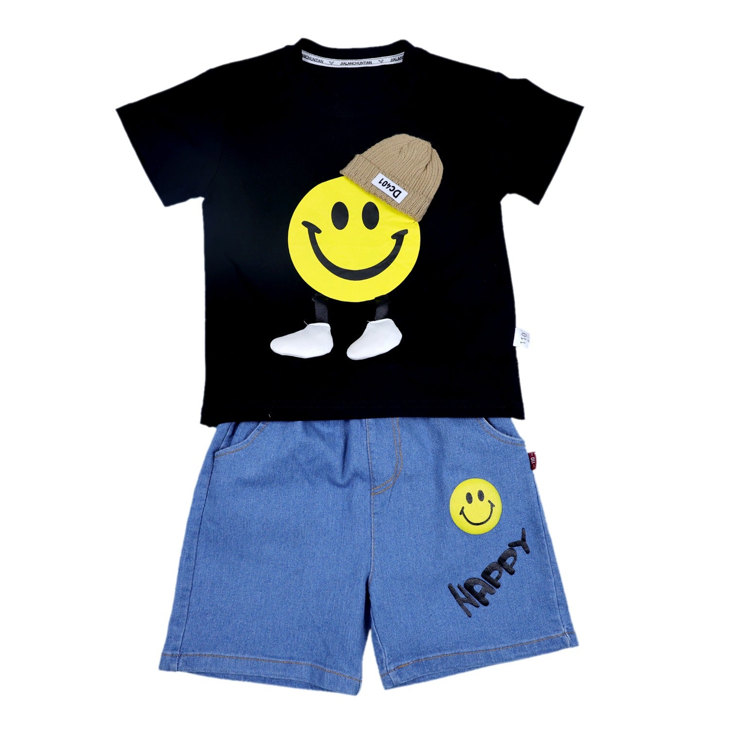 Summer Set with Smiley T-shirt