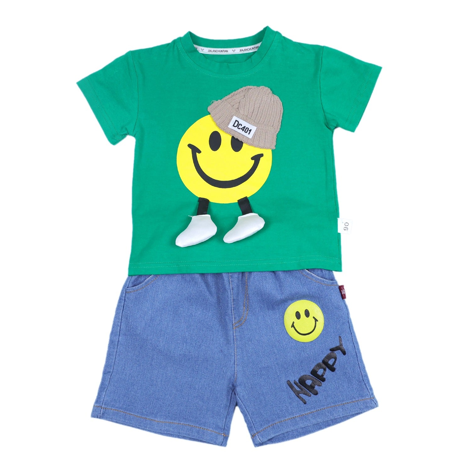 Summer Set with Smiley T-shirt