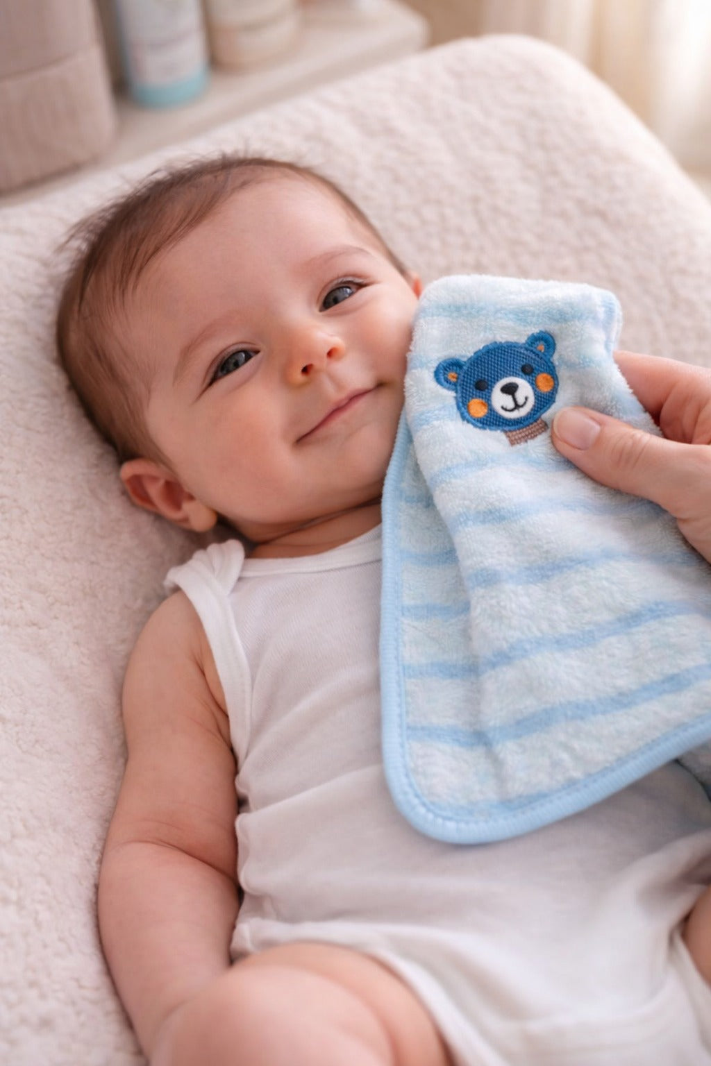 The Little Bunny Soft Baby Face Napkin Towel | Gentle, Absorbent & Skin-Friendly for Daily Use