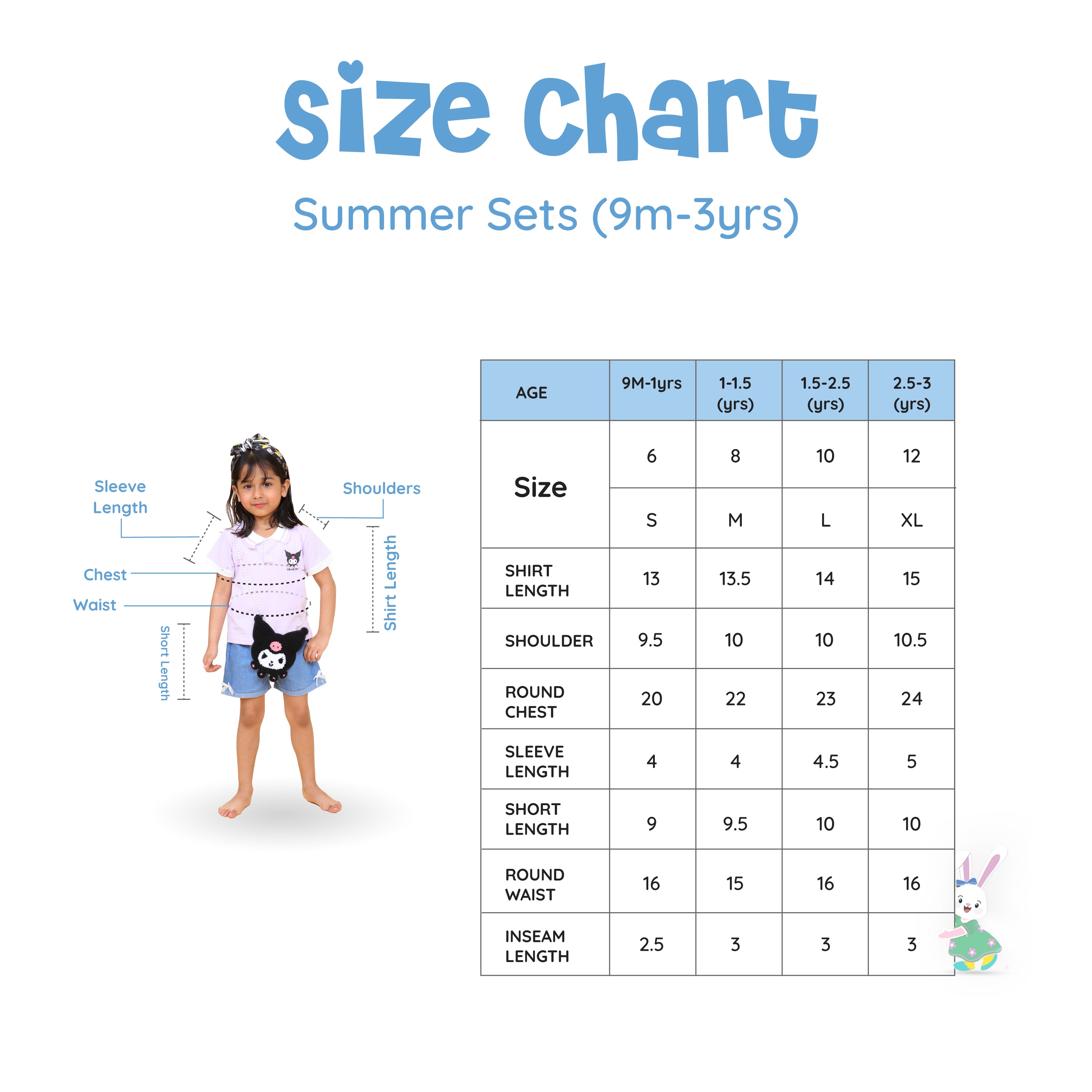 Girls Shorts Set with Pearl Sling
