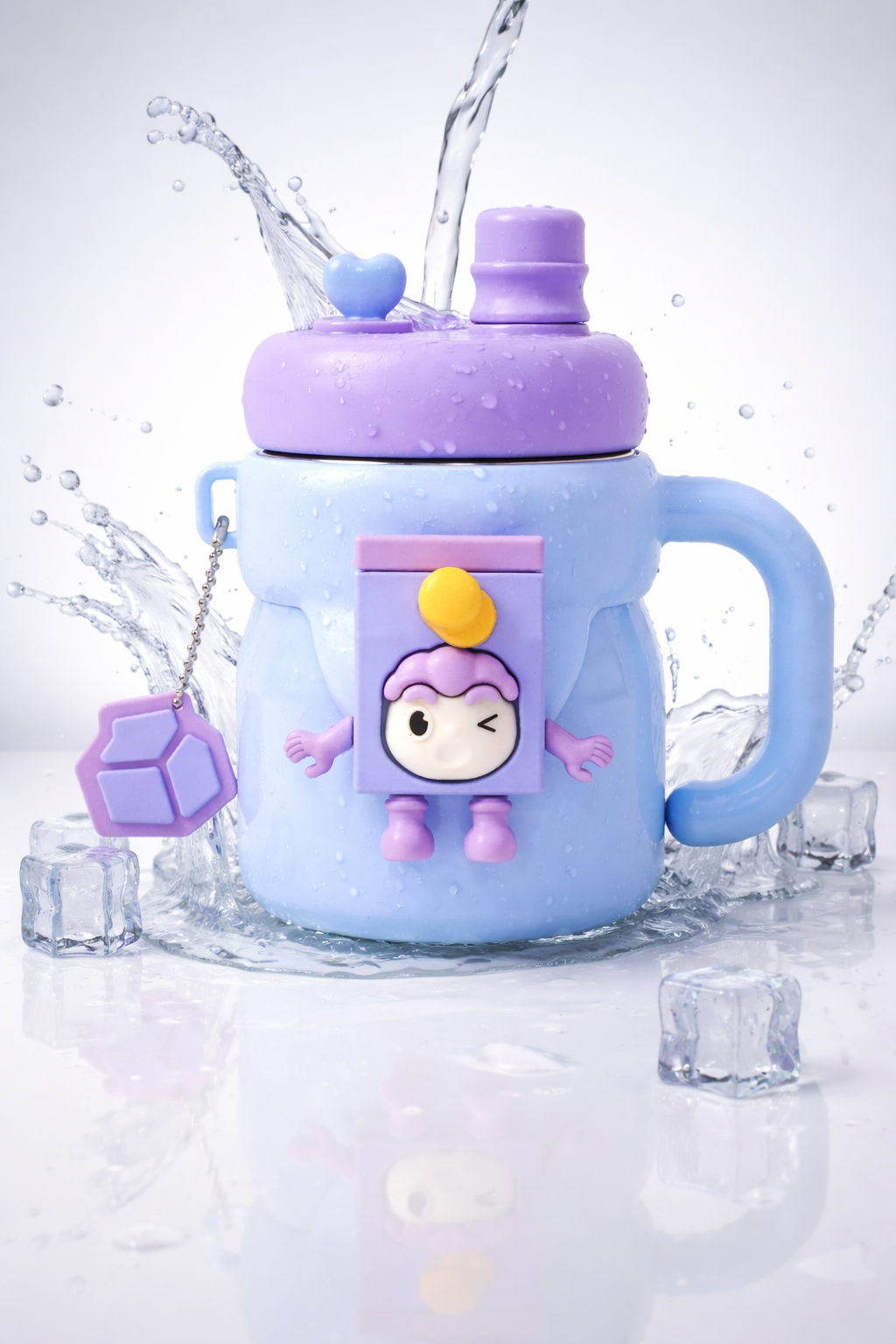 Premium Stainless Steel Kids Tumbler with Handle &amp; Leak-Proof Sipper Lid