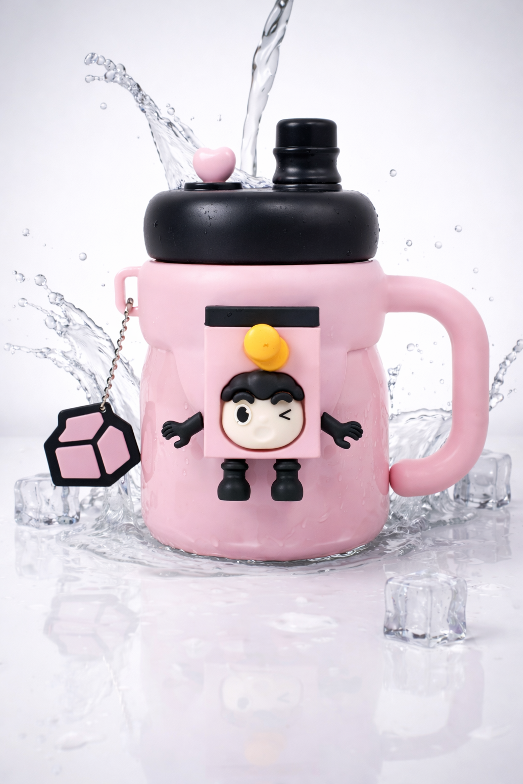 Premium Stainless Steel Kids Tumbler with Handle &amp; Leak-Proof Sipper Lid