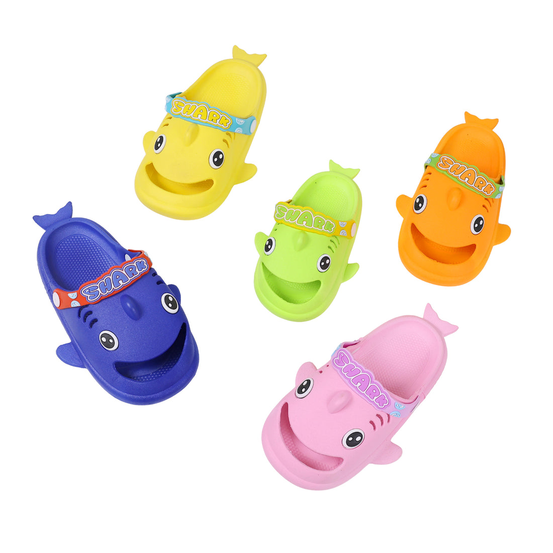 Cute Cartoon Animal Clogs for Kids with Backstrap – “SHARK” Design