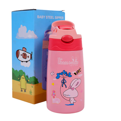 Stainless Steel Kids Sipper Bottle with Flip-Top Lid – Leak-Proof &amp; Travel Friendly