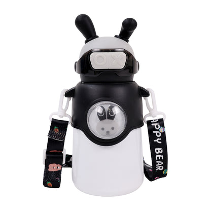 Bunny Stainless Steel Sipper Bottle for Kids | Cute Rabbit Design with Strap | Leak-Proof &amp; Durable