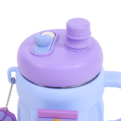 Premium Stainless Steel Kids Tumbler with Handle &amp; Leak-Proof Sipper Lid