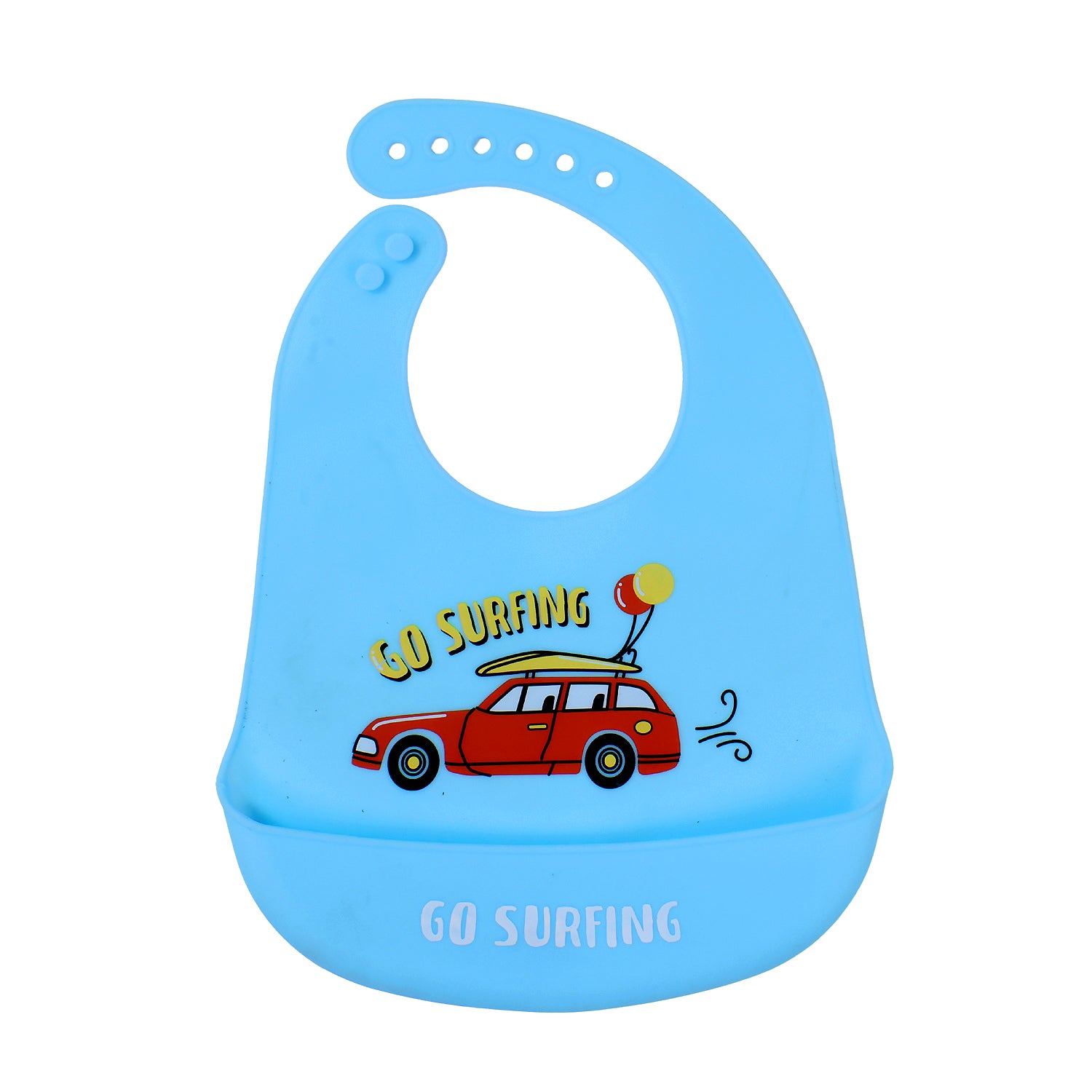 Baby Silicone Feeding Set with Bib, Plate &amp; Spoon – 6+ Months