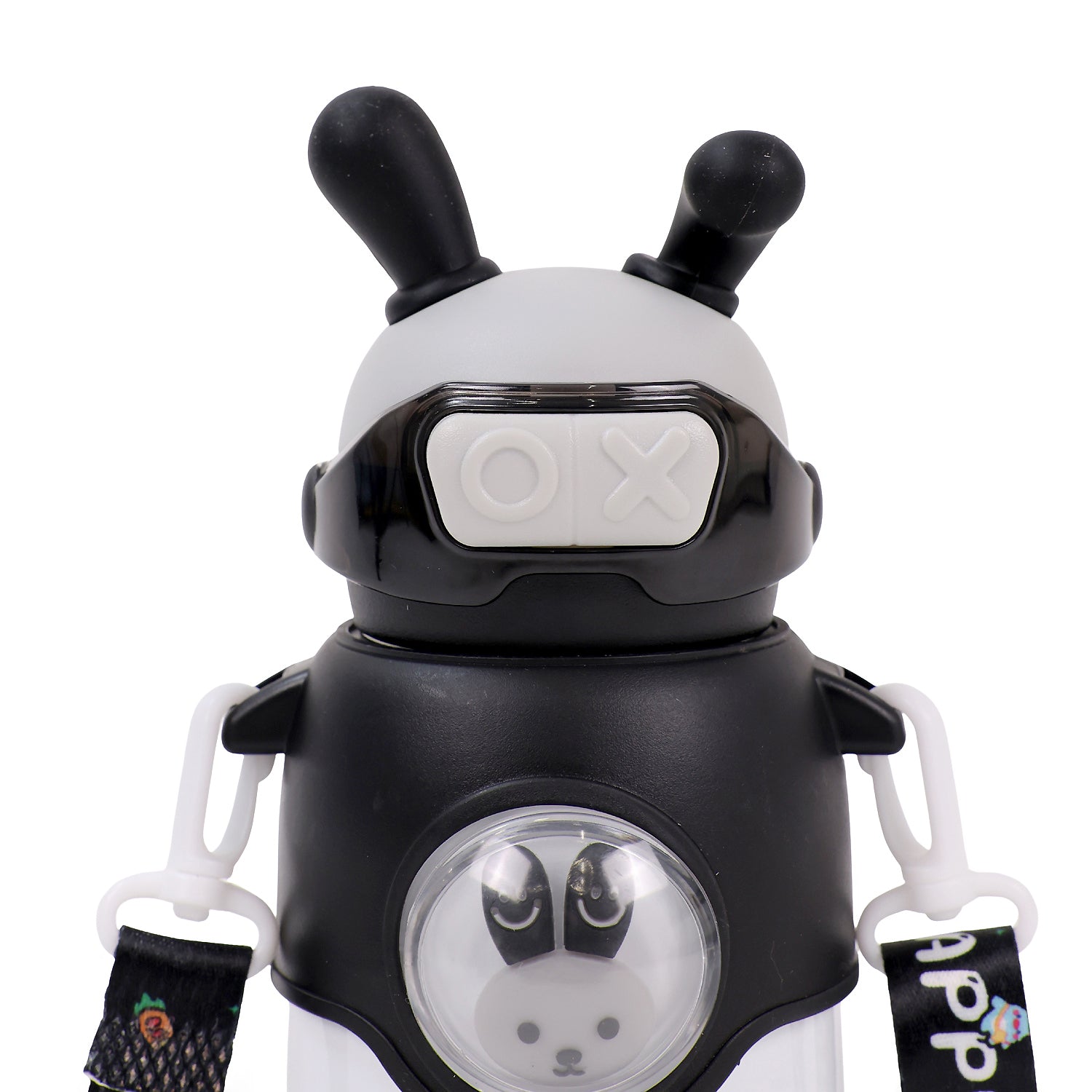 Bunny Stainless Steel Sipper Bottle for Kids | Cute Rabbit Design with Strap | Leak-Proof &amp; Durable