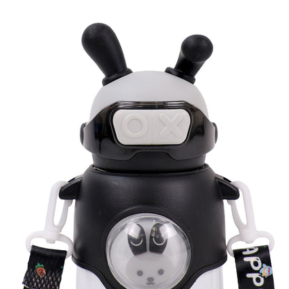 Bunny Stainless Steel Sipper Bottle for Kids | Cute Rabbit Design with Strap | Leak-Proof &amp; Durable