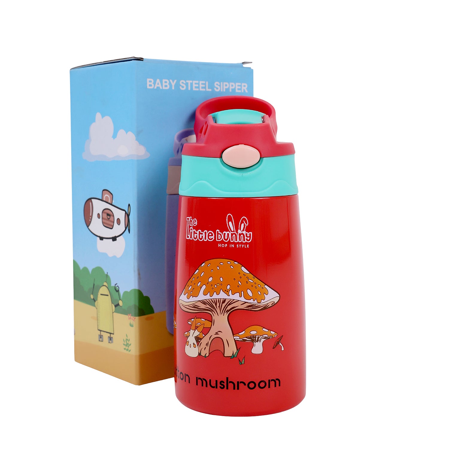 Stainless Steel Kids Sipper Bottle with Flip-Top Lid – Leak-Proof &amp; Travel Friendly