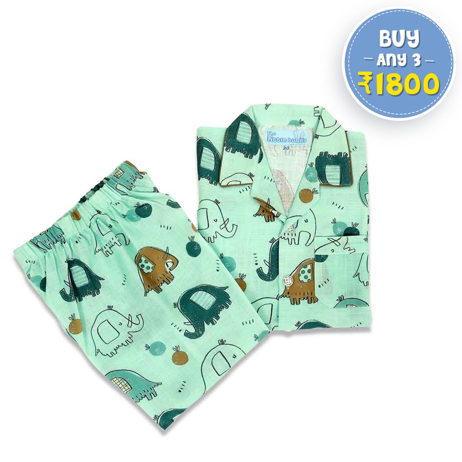 Elle Baby Kids Cotton Night suit