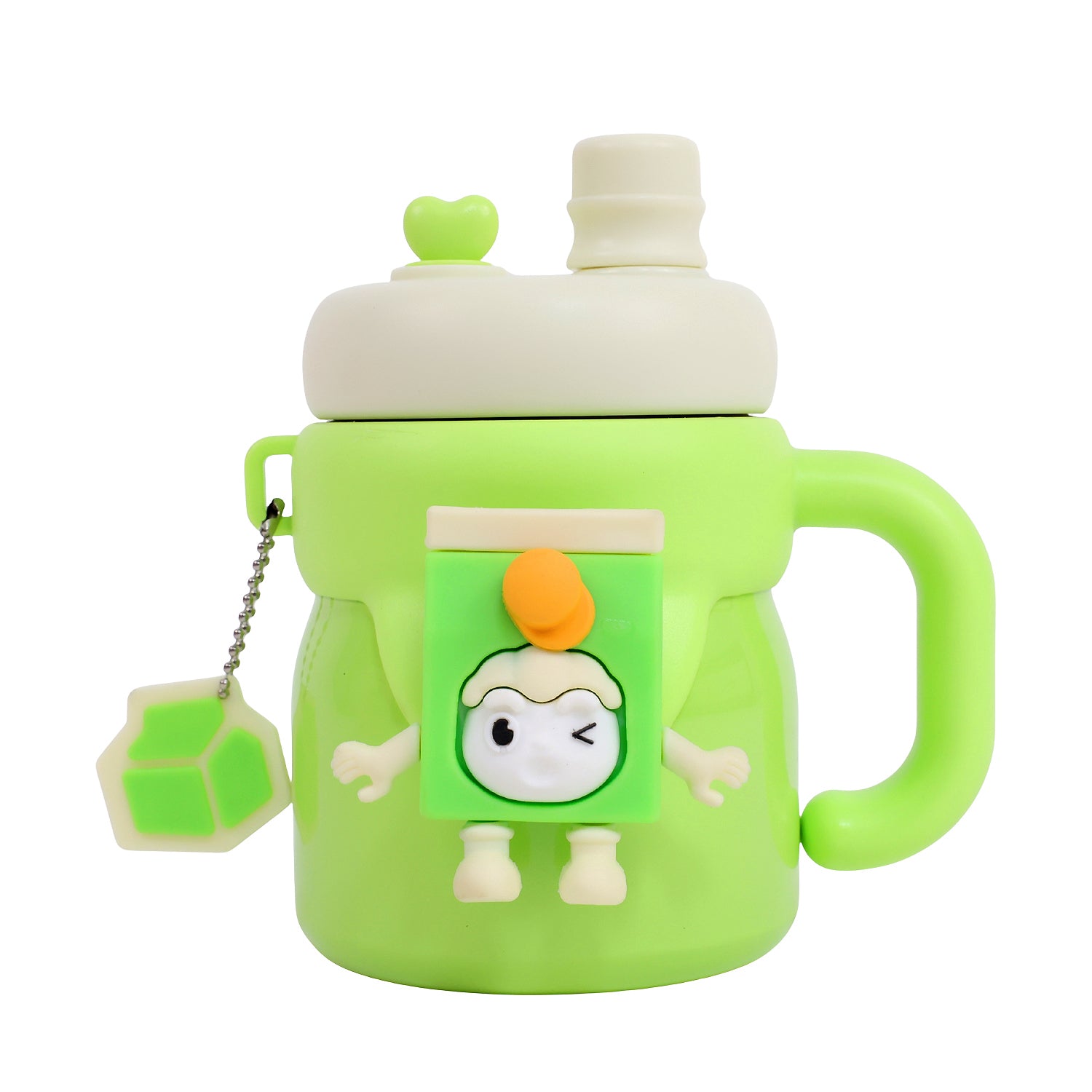 Premium Stainless Steel Kids Tumbler with Handle &amp; Leak-Proof Sipper Lid