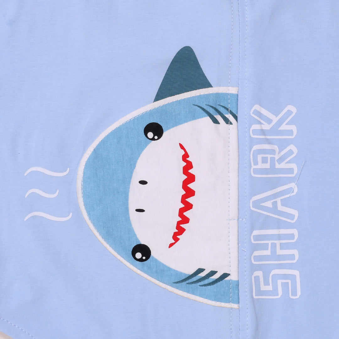 Sharky T-shirt &amp; Dungaree Set