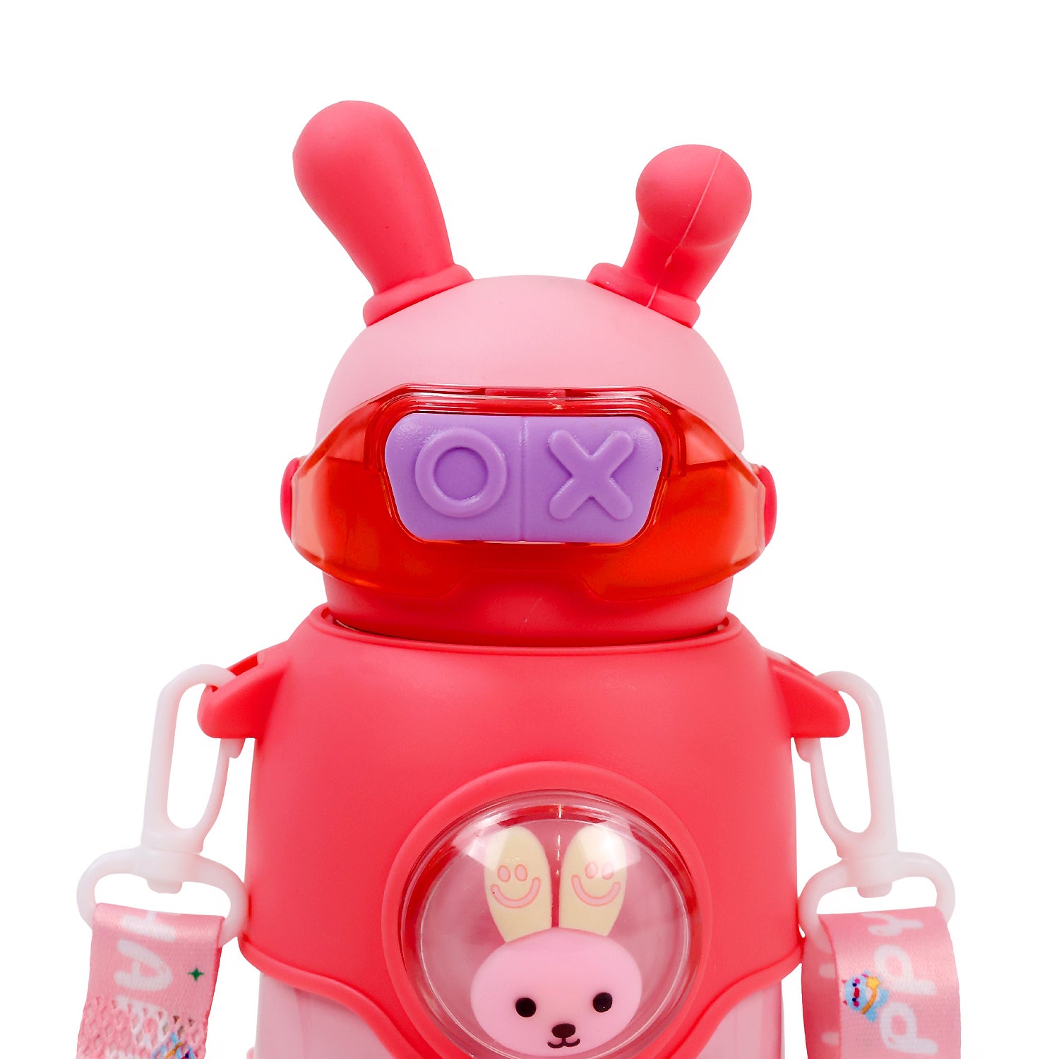 Bunny Stainless Steel Sipper Bottle for Kids | Cute Rabbit Design with Strap | Leak-Proof &amp; Durable