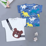 Bear And Dino T-shirts (Pack of 2)