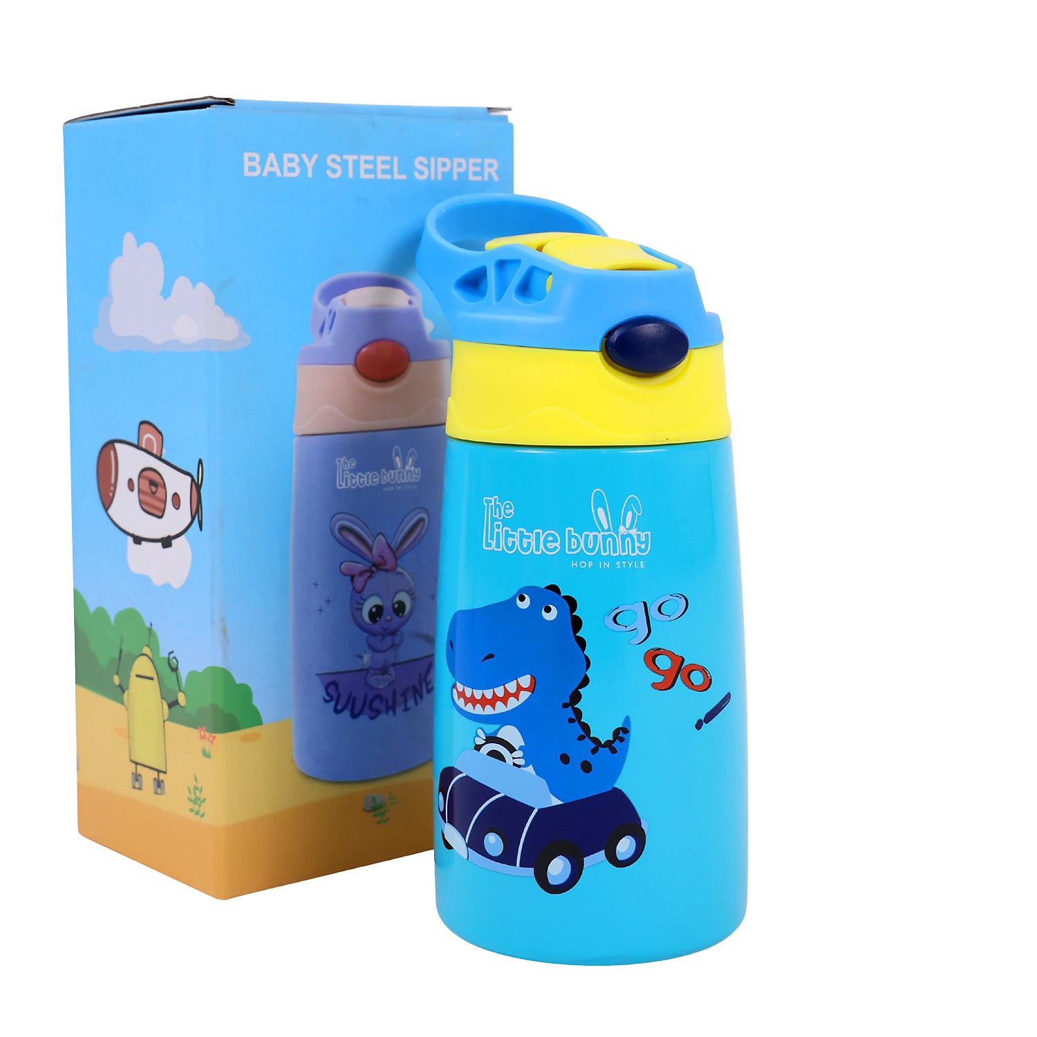 Stainless Steel Kids Sipper Bottle with Flip-Top Lid – Leak-Proof &amp; Travel Friendly