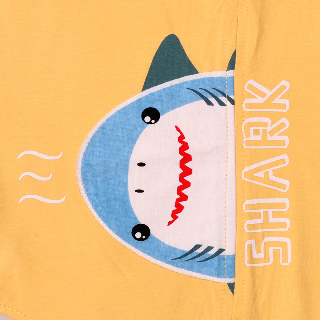 Sharky T-shirt &amp; Dungaree Set