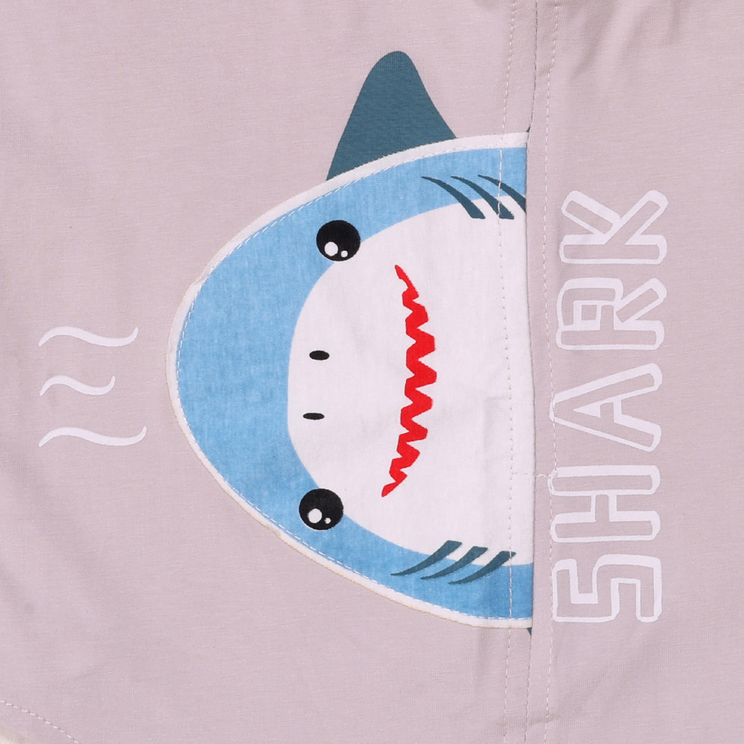 Sharky T-shirt &amp; Dungaree Set