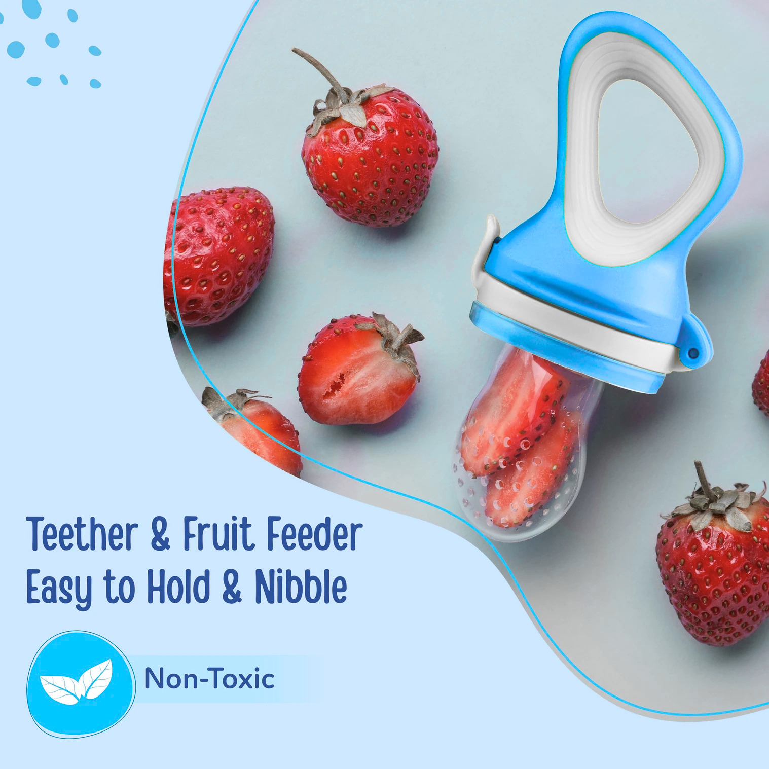 The Little Bunny Silicone Baby Fruit Feeder &amp; Teether Pacifier-PB2153