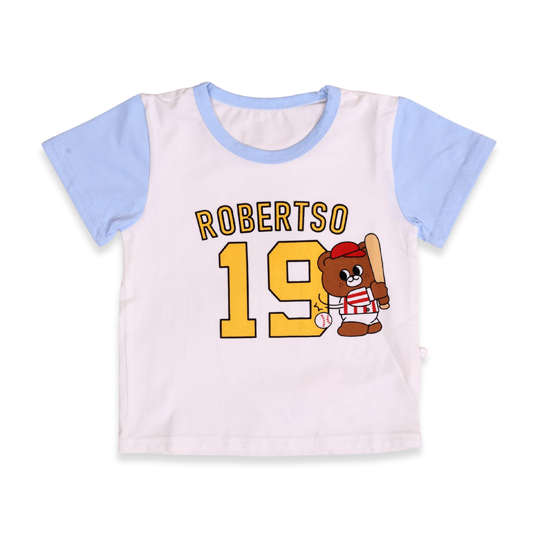Baseball Teddy T-shirt & Dungaree Set