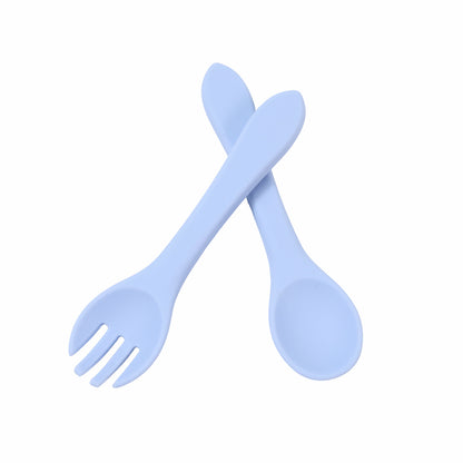 Baby Silicone Feeding Set with Bib, Plate &amp; Spoon – 6+ Months