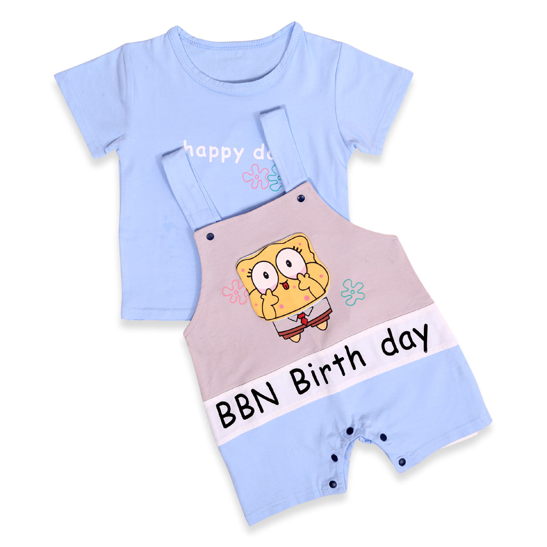 3D Cartoon T-shirt &amp; Dungaree Set