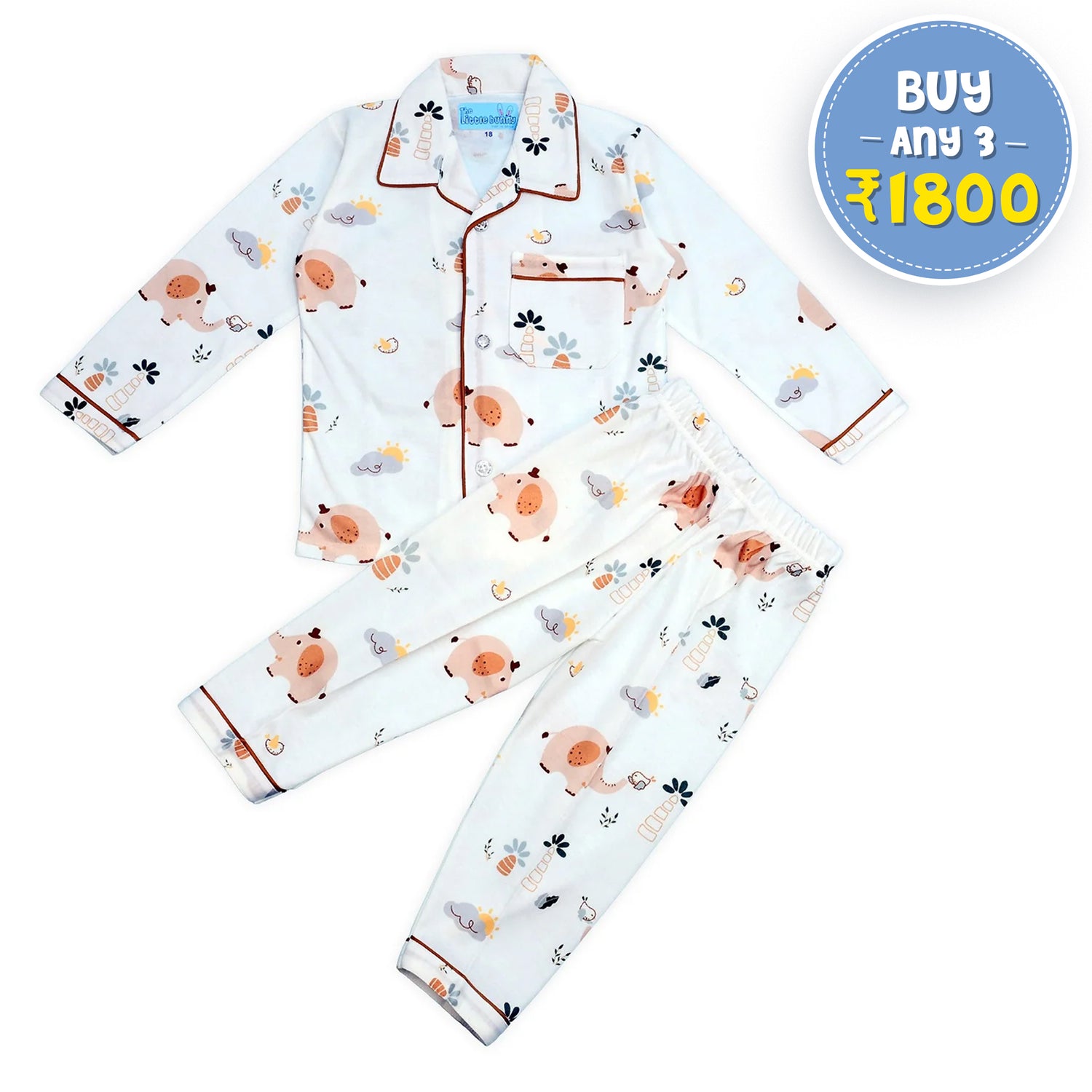 Piggy Play Unisex Night Suit