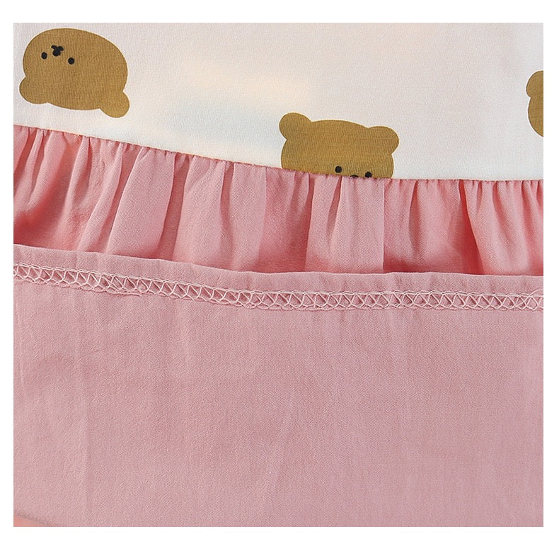 Bunny and Teddy Cotton Dress