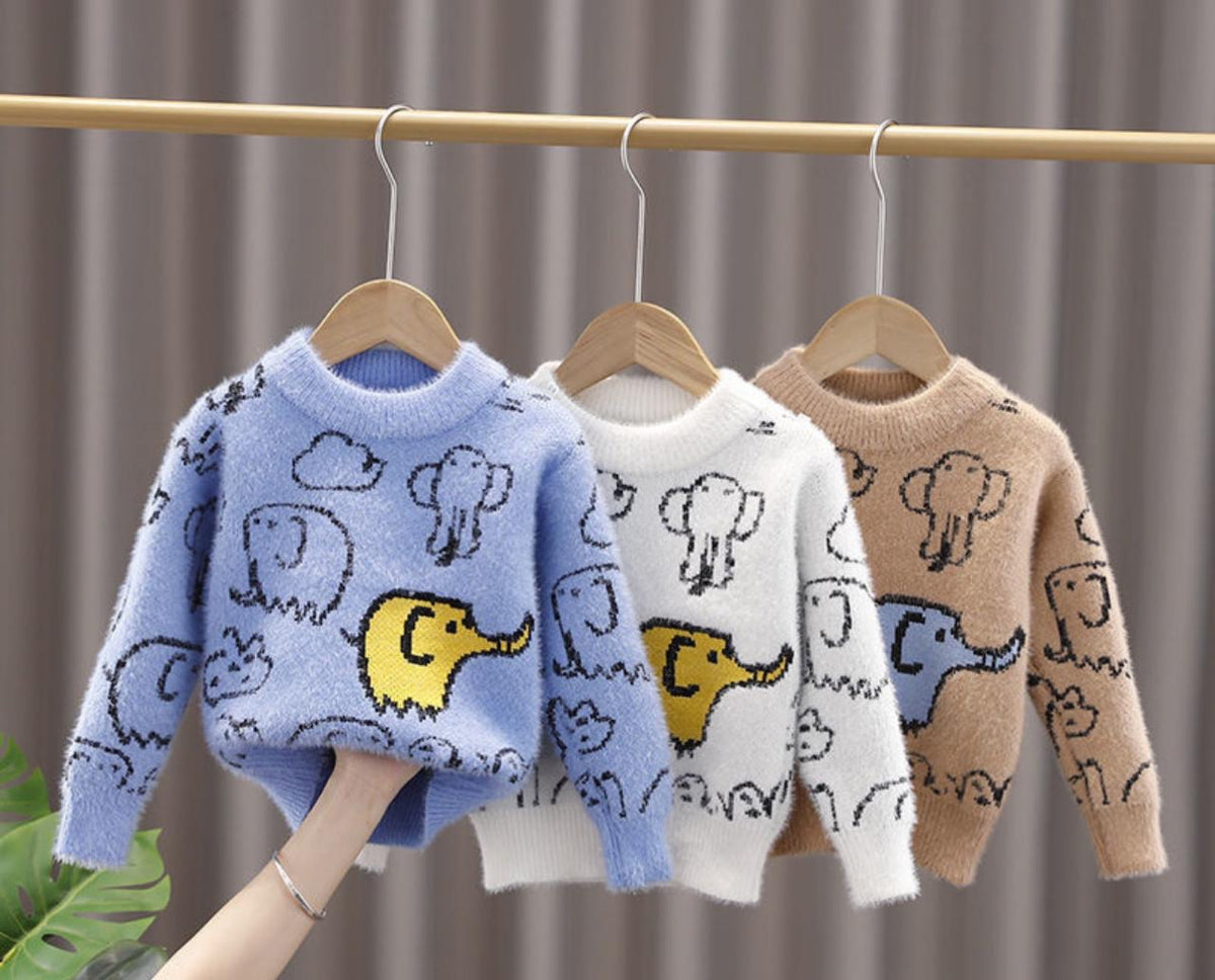 Elephant Fur Sweater for Boys
