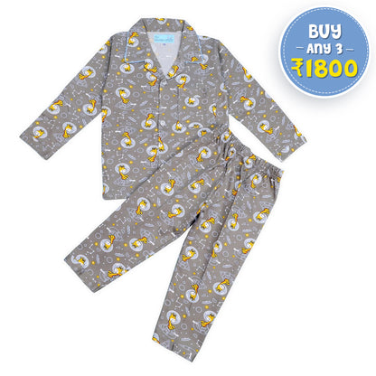 Kids unisex Giraffe print  Night Suit