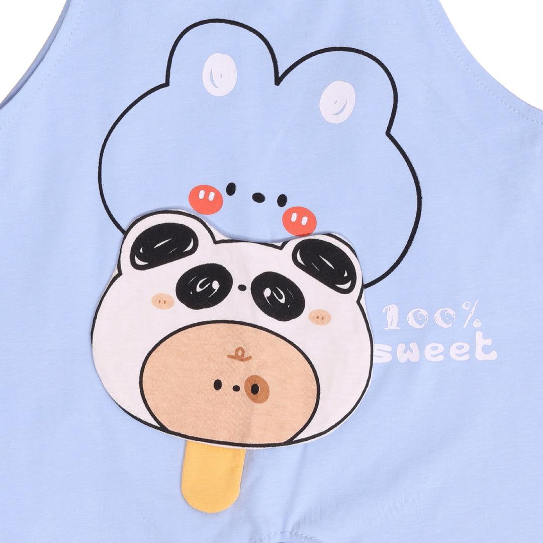 Panda T-shirt & Dungaree Set