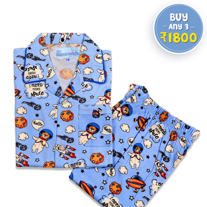 Playful Doggy Kids Hosiery Night Suit