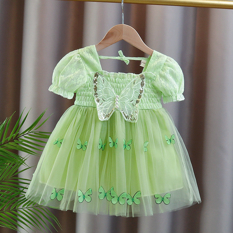 Butterfly Applique Baby Girl Dress