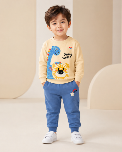 Dino’s World Printed Baby Suit Set | 0–24 Months-TLB3085