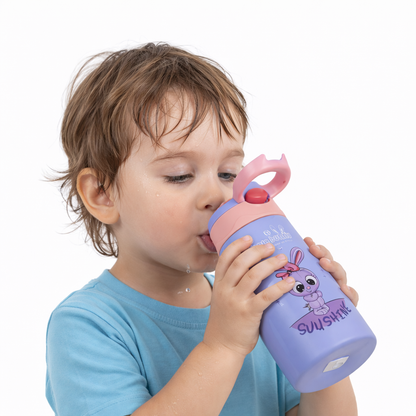 Stainless Steel Kids Sipper Bottle with Flip-Top Lid – Leak-Proof &amp; Travel Friendly