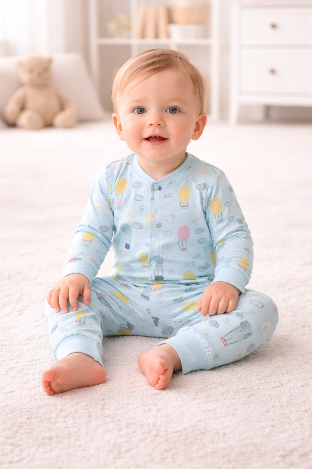 Baby Soft Cotton Printed Sleepsuit