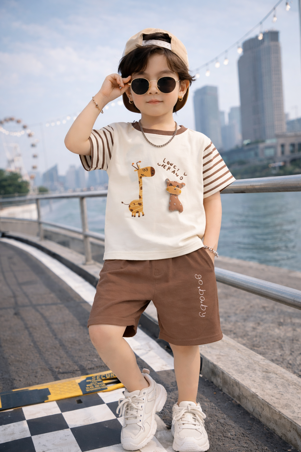 Kids Cotton T-Shirt &amp; Shorts Set – Comfortable Summer Casual Wear