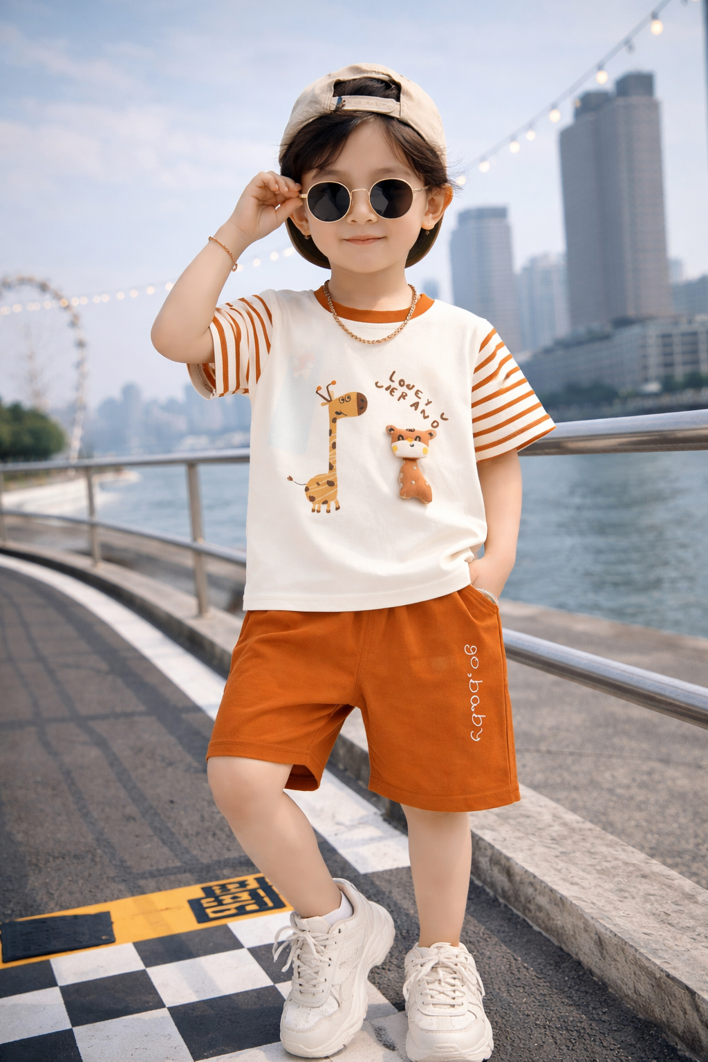 Kids Cotton T-Shirt &amp; Shorts Set – Comfortable Summer Casual Wear