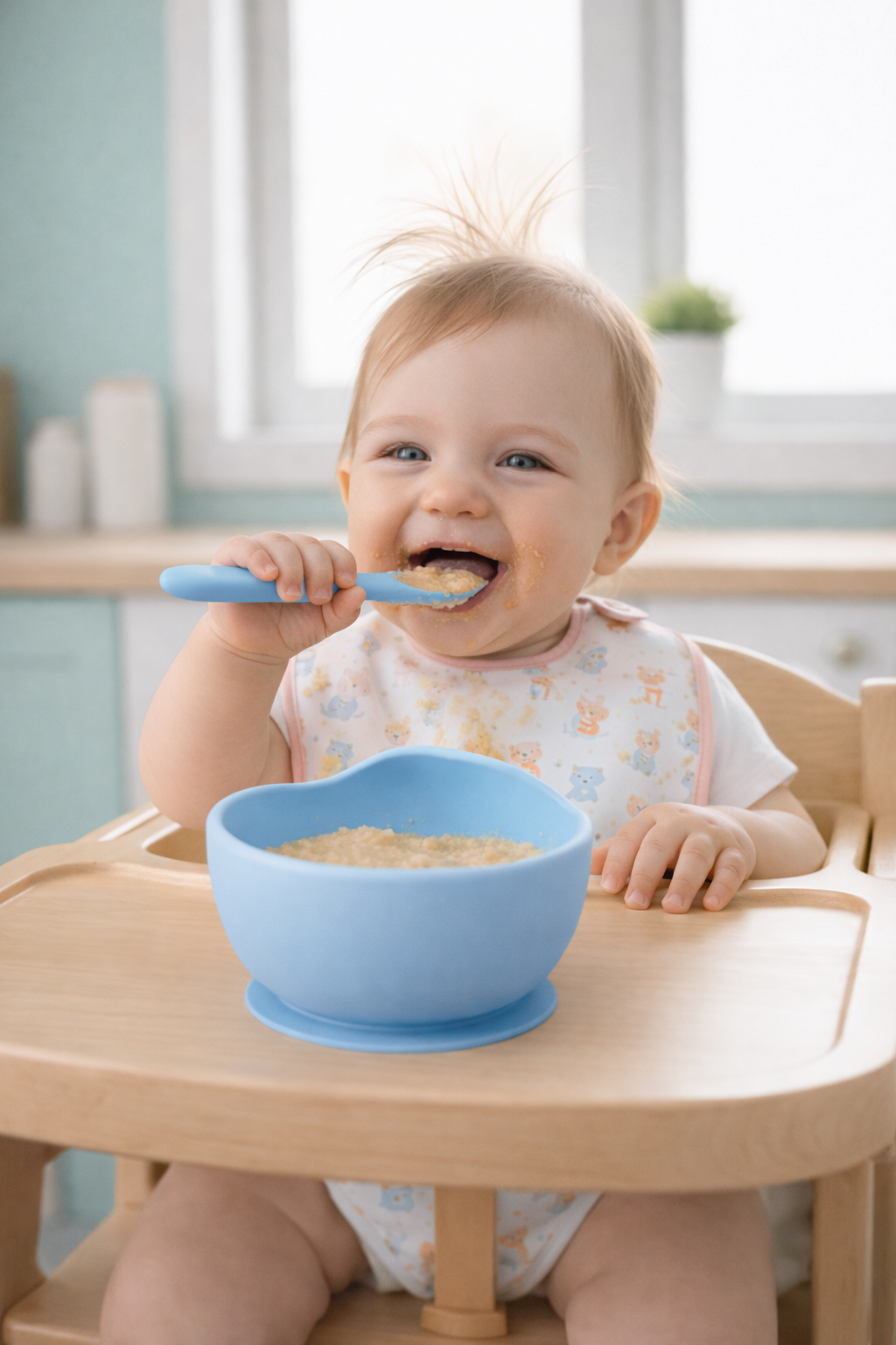 Baby Silicone Feeding Set – Soft, Safe &amp; Easy Self-Feeding Essentials