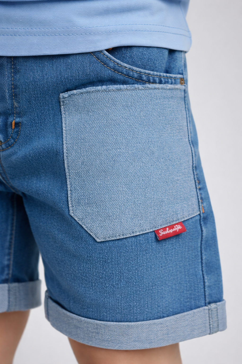 Hi Dear Puppy Boys Casual Tee &amp; Denim Shorts Set