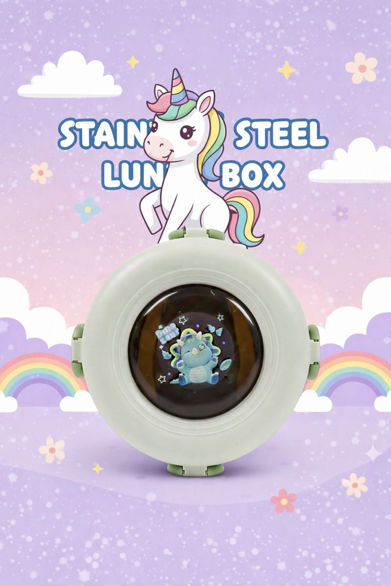 Kids Stainless Steel Lunch Box with Secure Lock